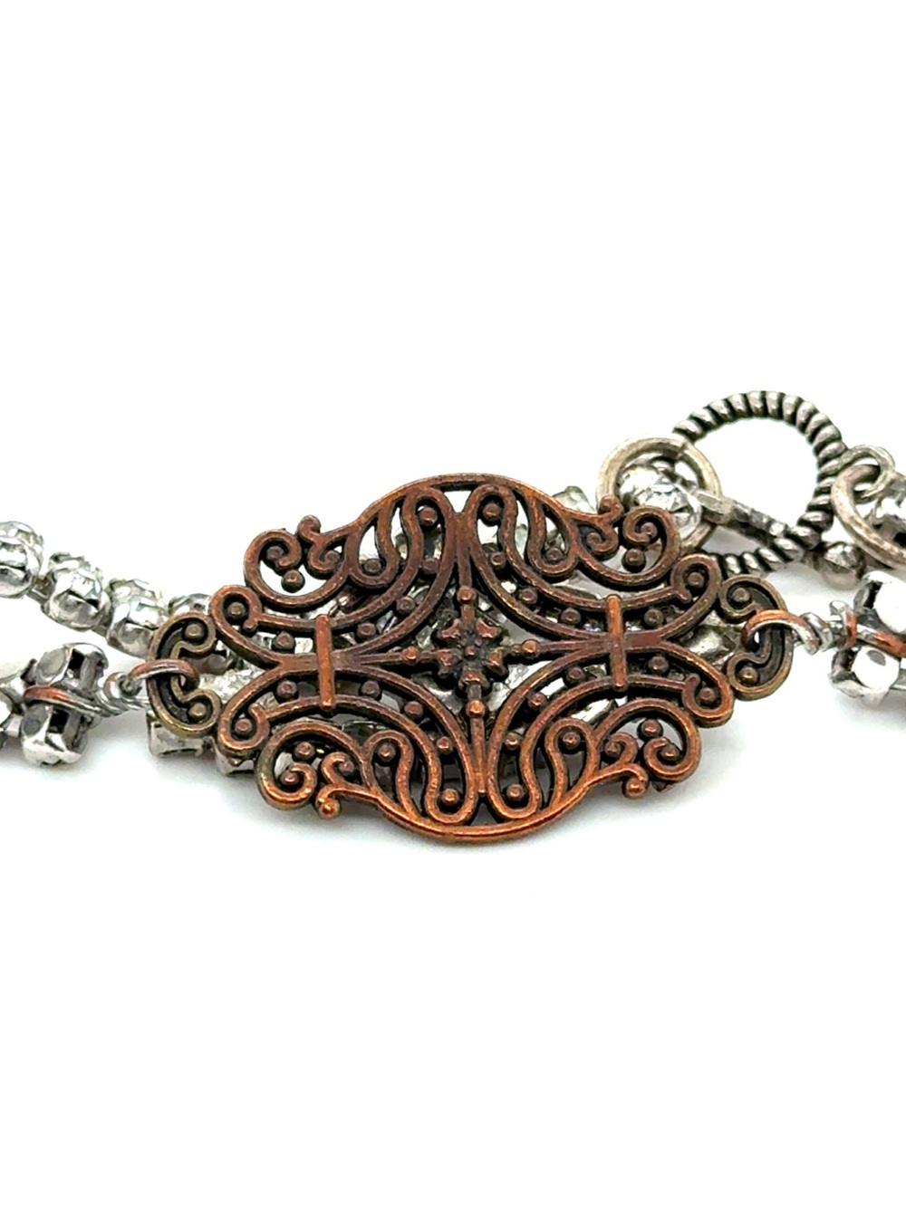 Crystal‎ RhinestoneToggle Bracelet (e5) - Picture 7 of 7